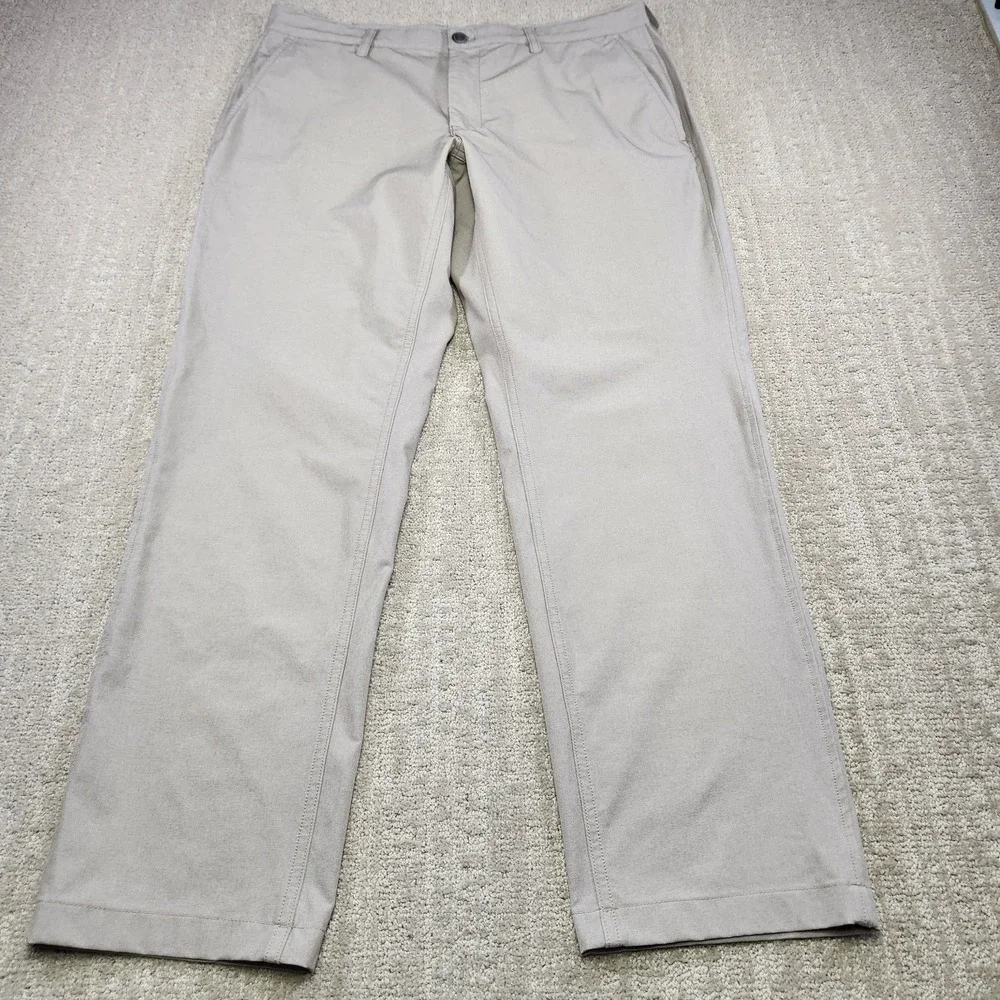 Bluffworks Pants‎ Mens 36x30 Beige Envoy Lightweight Travel Chino Stretch NEW